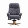 Beaufort Swivel Recliner Chair and Stool Set - Lisbon Grey