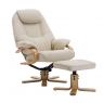 Harlow Swivel Recliner Chair and Stool Set
