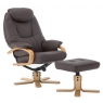 Harlow Swivel Recliner Chair and Stool Set