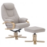 Harlow Swivel Recliner Chair and Stool Set