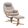 Harlow Swivel Recliner Chair and Stool Set