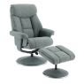 Leon Swivel Recliner Chair and Stool Set