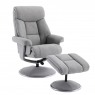 Leon Swivel Recliner Chair and Stool Set