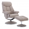 Leon Swivel Recliner Chair and Stool Set