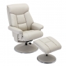 Tempest Swivel Recliner Chair and Stool Set