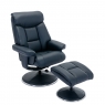 Tempest Swivel Recliner Chair and Stool Set