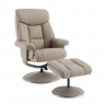 Tempest Swivel Recliner Chair and Stool Set