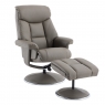 Tempest Swivel Recliner Chair and Stool Set
