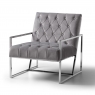 Izabel Accent Chair - Grey Velvet