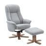 Maui Swivel Recliner Chair and Stool Set