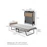 Fairway Furniture Supreme Single Folding Bed