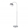 Fairway Furniture Bow Smoke Floor Lamp-Nickel Matt Finish