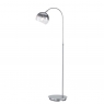 Bow Smoke Floor Lamp-Nickel Matt Finish