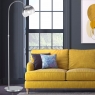 Fairway Furniture Bow Smoke Floor Lamp-Nickel Matt Finish