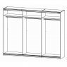 Fairway Furniture Malibu 51M1 Gliding 3 Door Robe