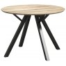 Delta Round Fixed Top Dining Table - 110cm