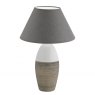Bedford Table Lamp-Brown and White