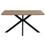 Brooklyn Rectangular Fixed Top Dining Table - 140cm