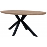 Brooklyn Oval Fixed Top Dining Table - 180cm