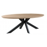 Brooklyn Oval Large Fixed Top Dining Table - 220cm