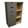 Lias 7D07 6 Drawer Chest-3 Shelves
