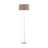 Loft Floor Lamp-Nickel Finish-Cappuccino Shade