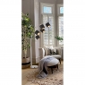 Fairway Furniture Tignes Floor Lamp-Chrome Finish-Black Shades