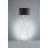 Fairway Furniture Wotan Floor Lamp-Chrome Finish-Black Shades