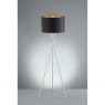 Wotan Floor Lamp-Chrome Finish-Black Shades