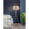 Fairway Furniture Wotan Floor Lamp-Chrome Finish-Sand Shades