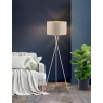 Wotan Floor Lamp-Chrome Finish-Sand Shades