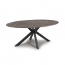 Genesis Oval Fixed Top Dining Table - 180cm