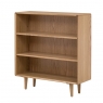 Jorvik Dining Low Bookcase - 2 Shelves