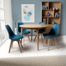 Jorvik Dining Round Fixed Top Dining Table - 110cm