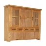 Fairway Furniture Hampton Dining Large Glazed Hutch Top - 5 Drawers