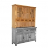 Fairway Furniture Hampton Dining Large Glazed Hutch Top - 5 Drawers