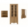 Kilburn Dining Glazed 2-Door Corner Display Unit