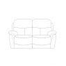 Laton 2 Seater Double Manual Recliner Sofa