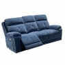 Feels Like Home Harley 3 Seater Double Manual Recliner Sofa