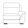 Fairway Furniture Montreal 1.25 Seater Power Recliner Section with USB