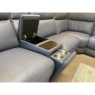 Fairway Furniture Montreal Centre Compartment Section with USB-Cup Holders & Wenge Table