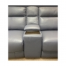 Fairway Furniture Montreal Centre Compartment Section with USB-Cup Holders & Wenge Table