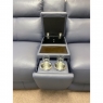 Fairway Furniture Montreal Centre Compartment Section with USB-Cup Holders & Wenge Table