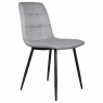 Orla Pair of Dining Chairs-Black Leg