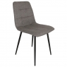 Orla Pair of Dining Chairs-Black Leg