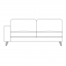 Thornbury 201PL - 2 Seater Sofa Section - Left Hand Facing Arm