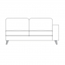 Thornbury 181PR - 2 Seater Sofa Section - Right Hand Facing Arm