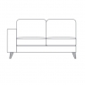 Thornbury 161PL - 2 Seater Sofa Section - Left Hand Facing Arm