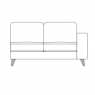 Thornbury 161PR - 2 Seater Sofa Section - Right Hand Facing Arm