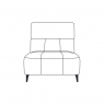 Calgary 1.25 Seater Static Armless Centre Section